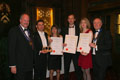 Wenlock Spring Water receiving their competition awards.