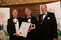 Arkells Brewery receiving their award for 'Moonlight' (Silver for Ales, abv 4.5% - 4.9%).