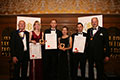 Wenlock Spring receiving their awards for 'Wenlock Spring Still Water' (Silver for Spring Water - Still), 'Wenlock Spring Sparkling Water' (Diploma for Spring Water - Sparkling) and 'Wenlock Spring Still/Sparkling Water' (Silver for Packaging).