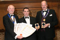 Richard Johnson of Thatchers Cider Co. receiving their awards for Old Rascal (Diploma for Ciders, abv 4.0% - 5.4%), Thatchers 2012 Vintage and Katy (Diploma for Ciders, abv 5.5% and above) and Somerset Mixed Fruit and Ciderberry (Gold and Silver for Ciders/Perry, non-Apple or Flavoured).