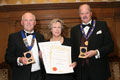 Helen Thomas of H. Weston & Sons receiving their awards for Stowford Press (Silver for Ciders, abv 4.0% - 5.4%) and Wyld Wood (Gold for Ciders, abv 5.5% and above).