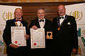 Celtic Pure receiving their awards for 'Celtic Pure Sparkling Water' (Gold for Spring Water - Sparkling) and 'Celtic Pure Still Water' (Diploma for Spring Water - Still).