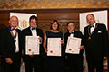 Harvey & Son (Lewes) receiving their awards for 'India Pale Ale' (Diploma for Ales, abv 1.5% - 3.9%), 'Tom Paine Ale' (Diploma for Ales, abv 5.0% - 5.9%) and 'Christmas Ale' (Diploma for Ales, abv 7.5% and above).