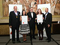 Celtic Marches Beverages receiving their awards for 'Holly GoLightly 0.5% Low Alcohol Cider' (Silver for Low Strength Ciders, abv 0.5% and below) and 'Strawberry & Lime 4% Cider' (Diploma for Ciders/Perry, non-Apple or Flavoured).