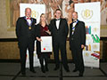 Sunmagic Juices receiving their award for 'The Village Press Cloudy Pressed Apple Juice' (Gold for Fruit Juices).